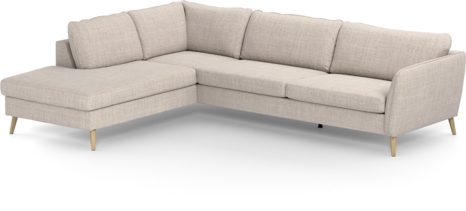 County - 2,5-sits soffa med divan vänster - Beige