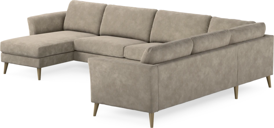 Bridge - Hörnsoffa, 3+2-sits med schäslong vänster - Beige
