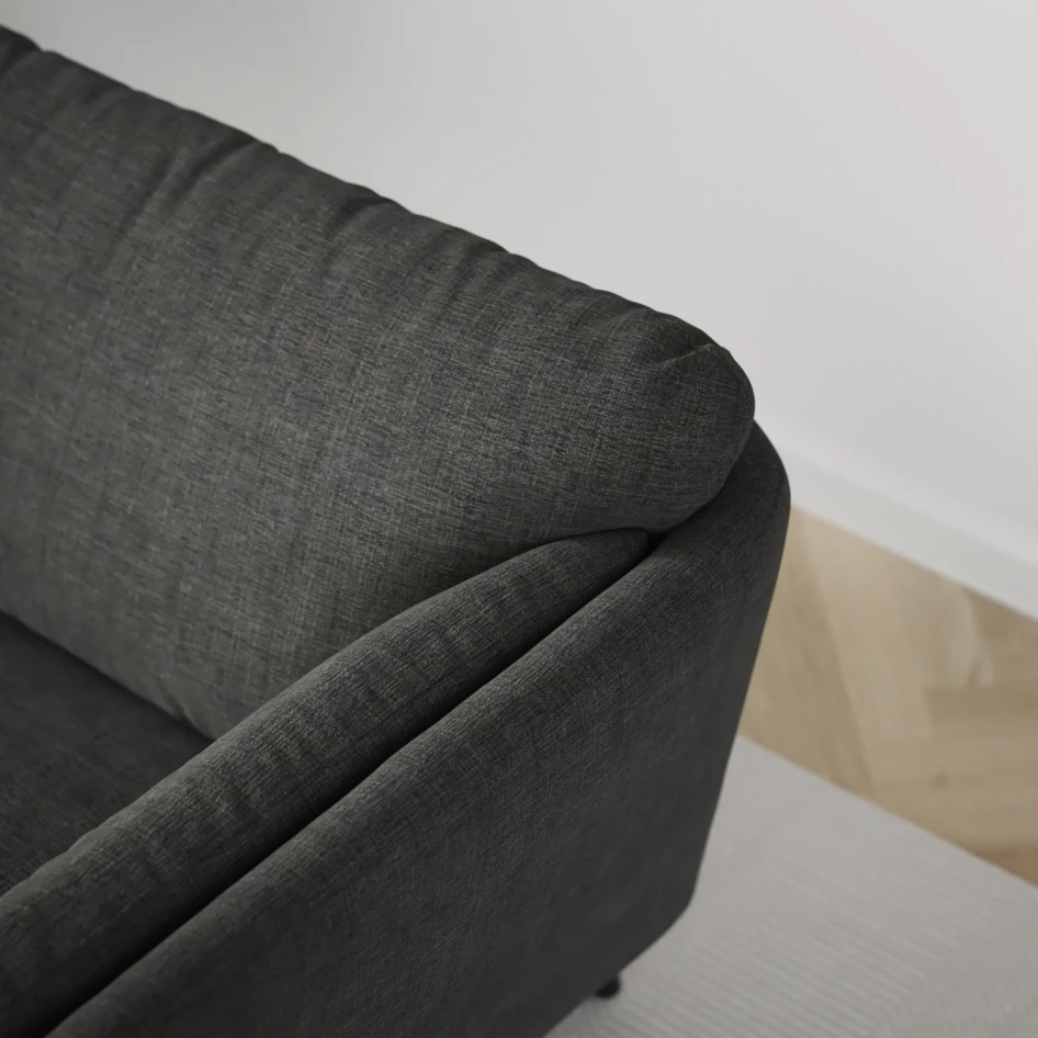 Madison Lux - 2-sits soffa med divan vänster och schäslong höger - Grå