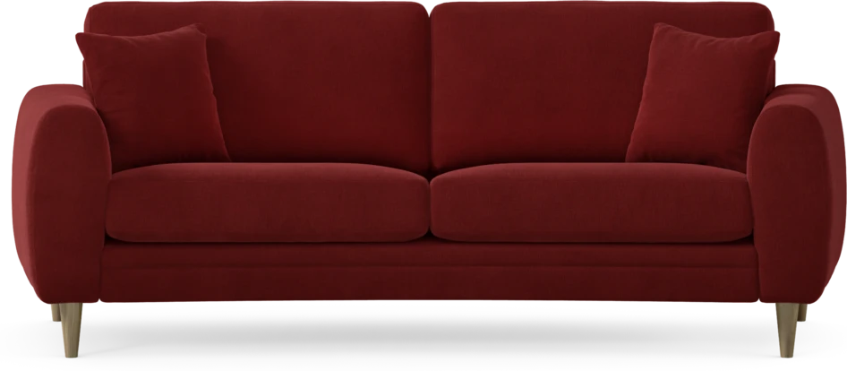 Eden - 2,5-sits soffa svängd - Röd