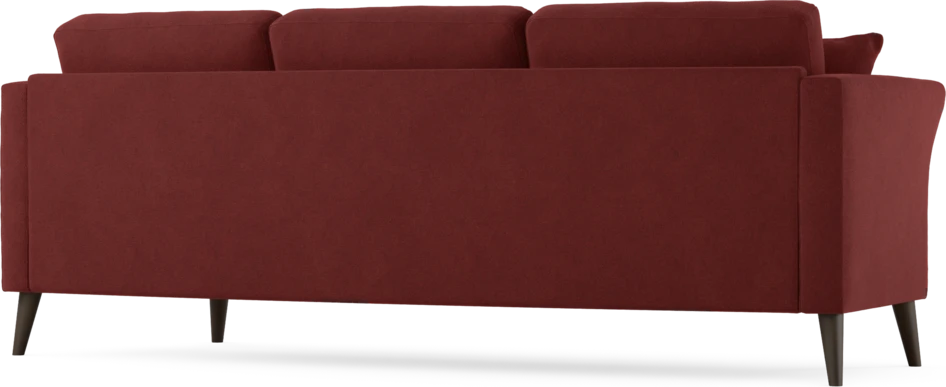 Eden - 3-sits soffa svängd - Röd