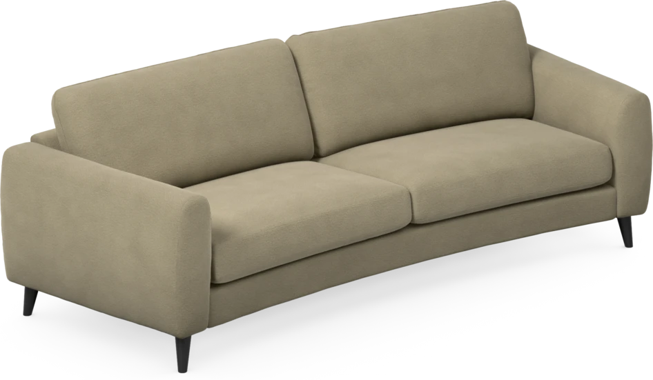Bridge - 3-sits soffa svängd - Beige