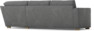 Friday - 2,5-sits soffa med divan höger - Grå