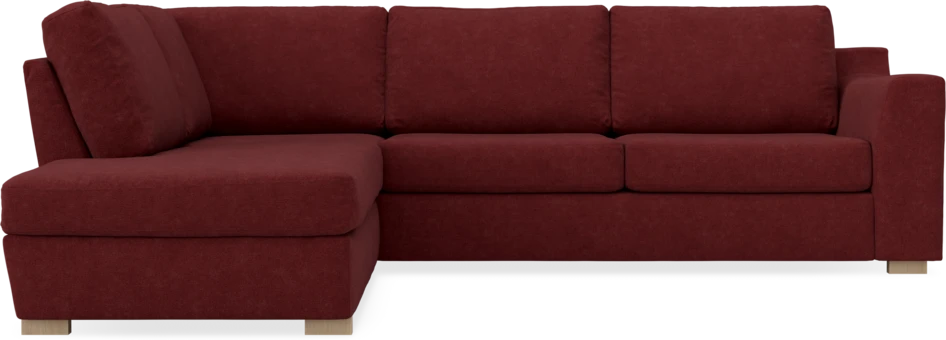 Friday - 2,5-sits soffa med divan vänster - Rosa