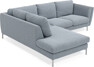 Madison - 2-sits soffa med divan vänster - Blå