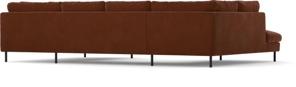Madison Lux - 2-sits soffa med divan vänster och höger - Orange