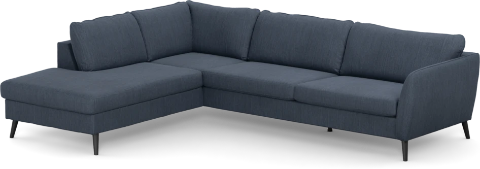 County - 2,5-sits soffa med divan vänster - Blå
