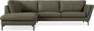 Madison - 3-sits soffa med divan vänster - Brun