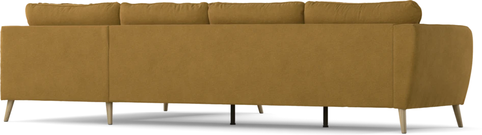 County - 3-sits soffa med divan höger - Gul