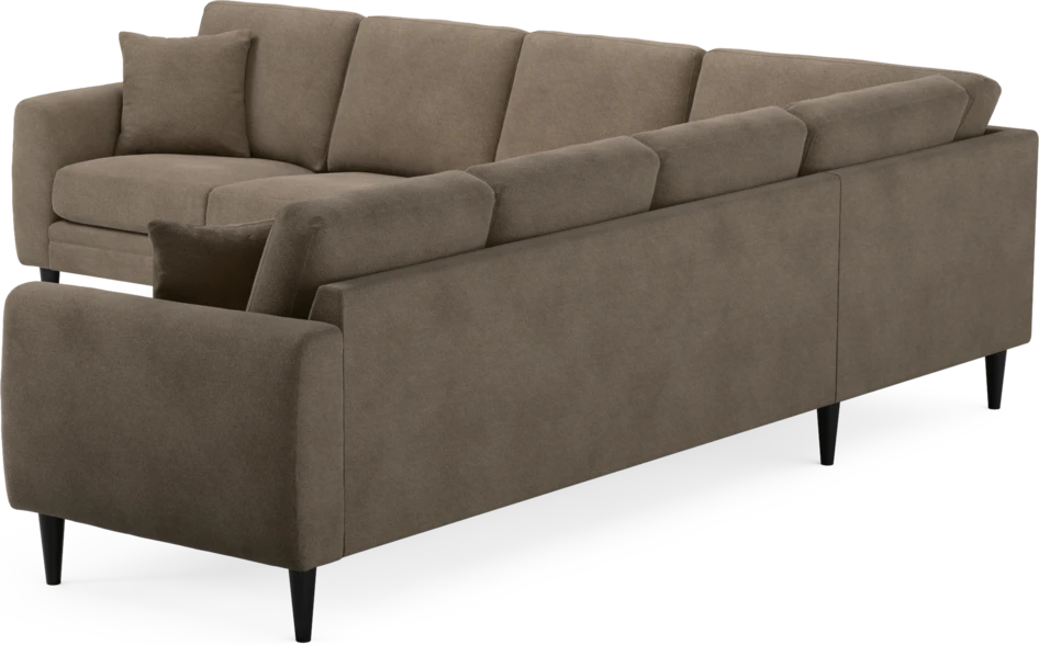 Eden - Hörnsoffa, 3+3-sits - Brun