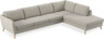 County - 3-sits soffa med divan höger - Beige