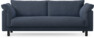 Cherrie - 3-sits soffa, hel dyna, fast klädsel - Blå