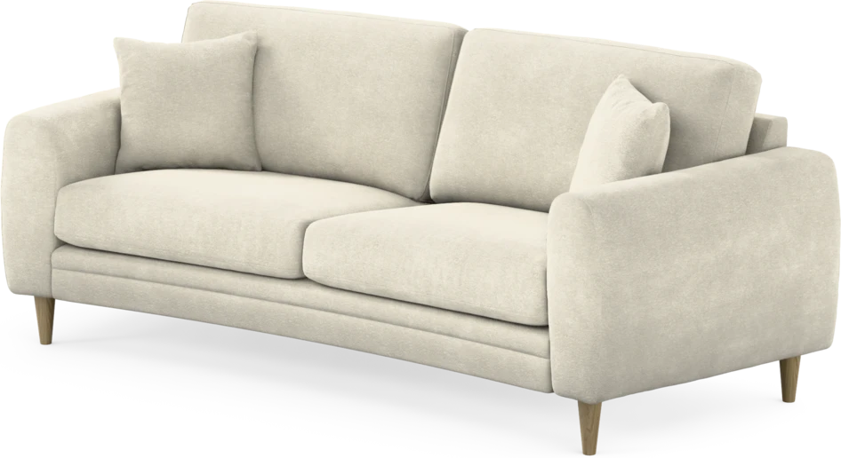 Eden - 2,5-sits soffa svängd - Vit