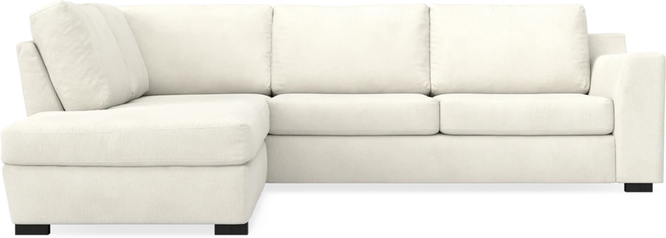 Friday - 2,5-sits soffa med divan vänster - Vit