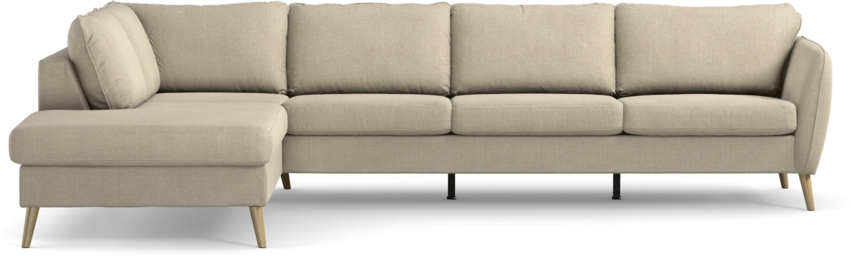 County - 3-sits soffa med divan vänster - Beige