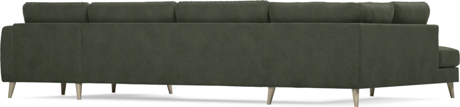 Bridge - 3-sits soffa med divan vänster och schäslong höger - Grön