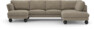 Madison Lux - 2-sits soffa med schäslong vänster och divan höger - Beige