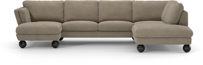Madison Lux - 2-sits soffa med schäslong vänster och divan höger - Beige
