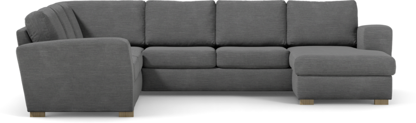 Friday - Hörnsoffa, 2+3-sits med schäslong höger - Grå