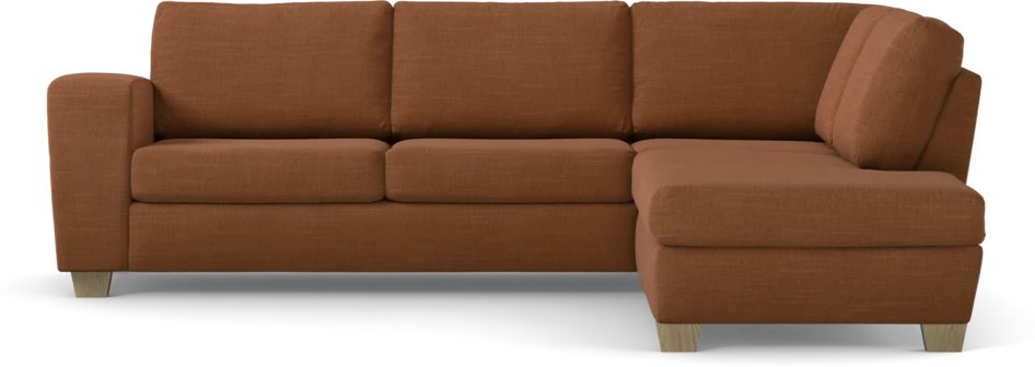 Friday - 2,5-sits soffa med divan höger - Orange