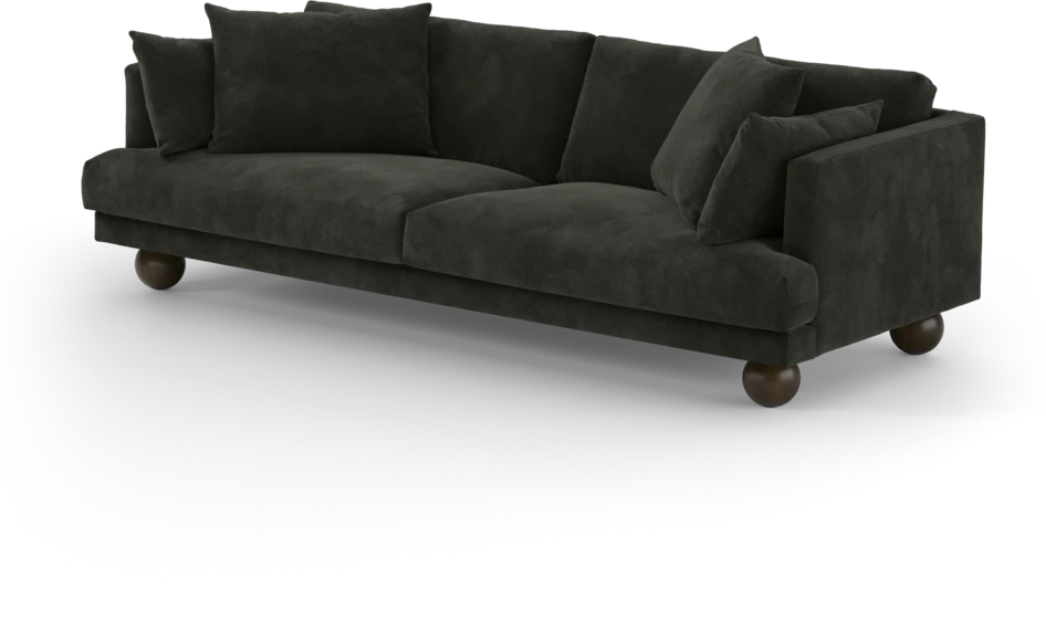 Harper - 4-sits soffa - Svart