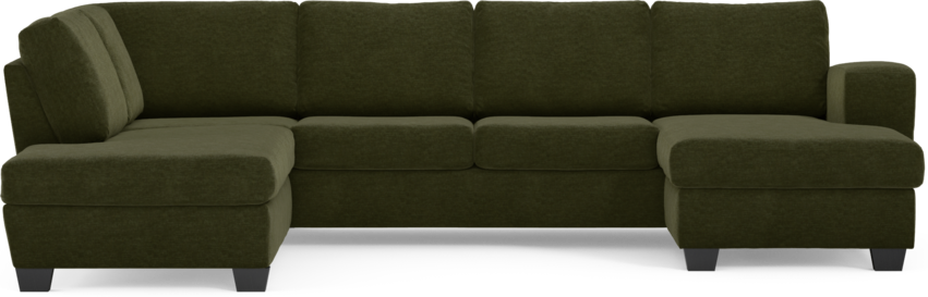 Friday - 3-sits soffa med divan vänster och schäslong höger - Grön