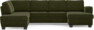 Friday - 3-sits soffa med divan vänster och schäslong höger - Grön