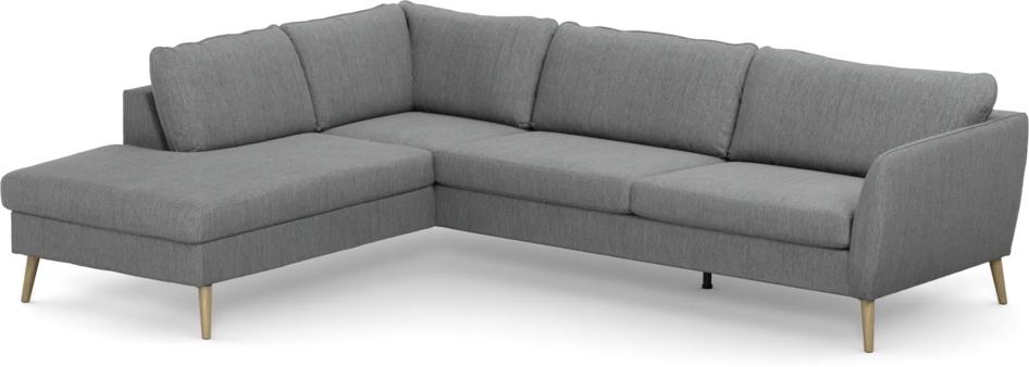 County - 2,5-sits soffa med divan vänster - Grå