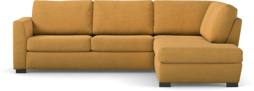 Friday - 2,5-sits soffa med divan höger - Gul