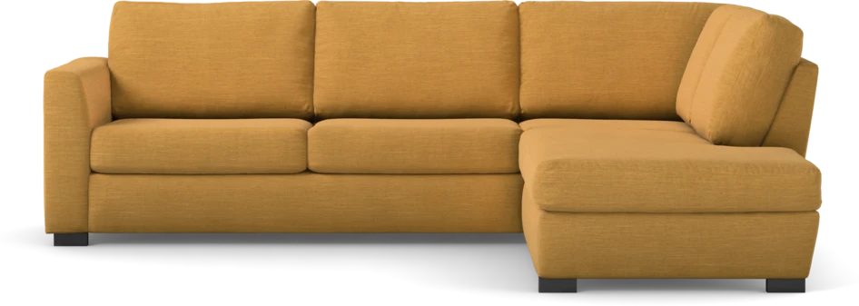 Friday - 2,5-sits soffa med divan höger - Gul