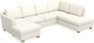 Friday - 3-sits soffa med schäslong vänster och divan höger - Vit