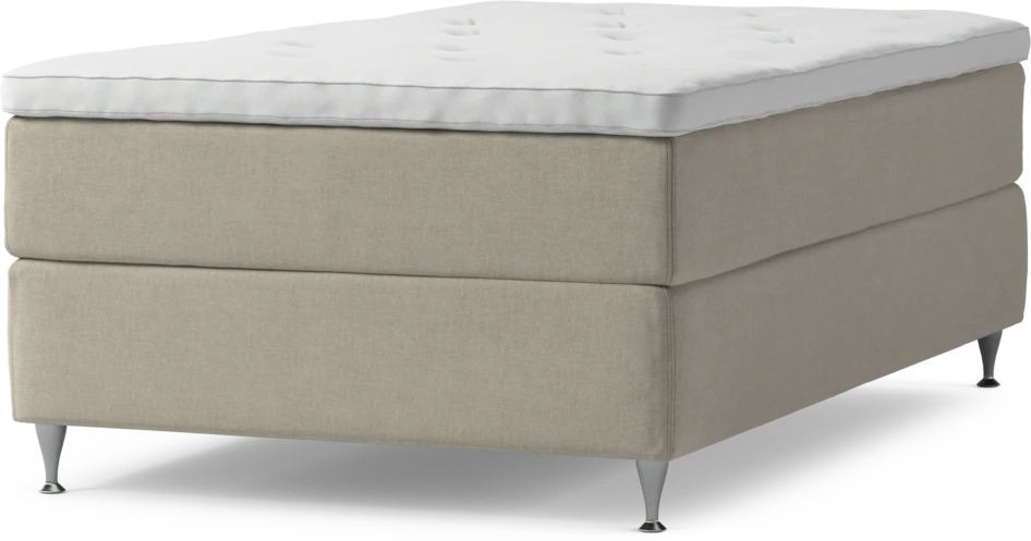 Delux Exclusive - Kontinentalsäng, enkelsäng 120 cm med bäddmadrass och sängben