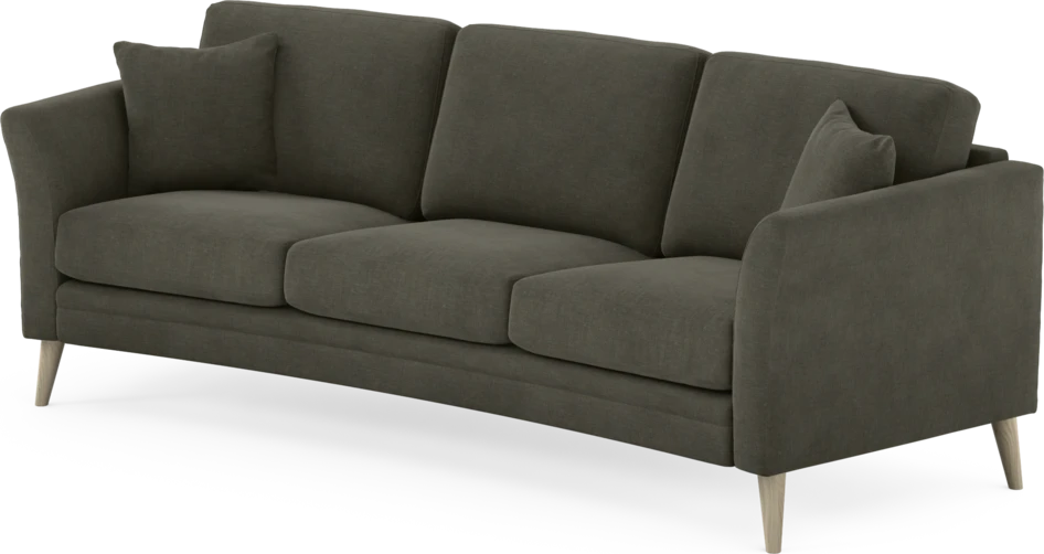Eden - 3-sits soffa svängd - Grå