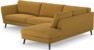 Madison Lux - 3-sits soffa med divan höger - Gul