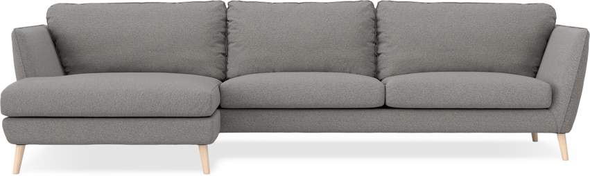 Madison - 3-sits soffa med schäslong vänster - Grå