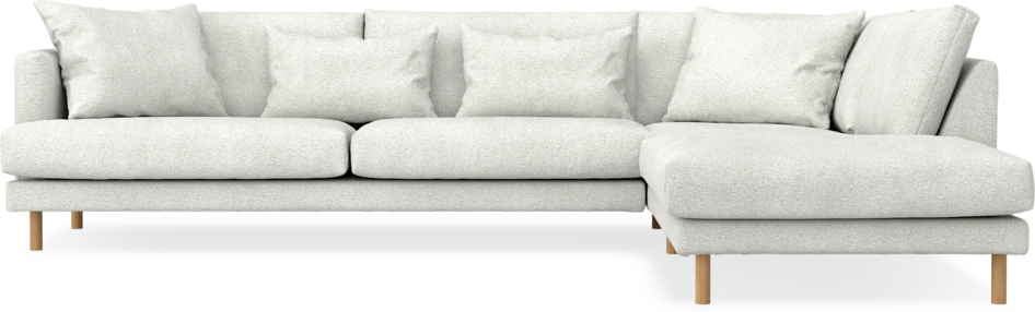 Harper - 3-sits soffa med divan höger - Vit