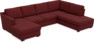Friday - 3-sits soffa med schäslong vänster och divan höger - Rosa