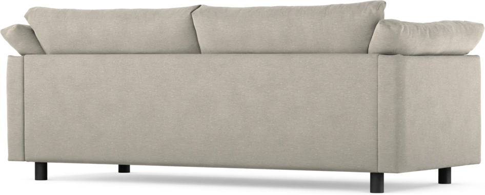 Cherrie - 2,5-sits soffa, hel dyna, fast klädsel - Grå