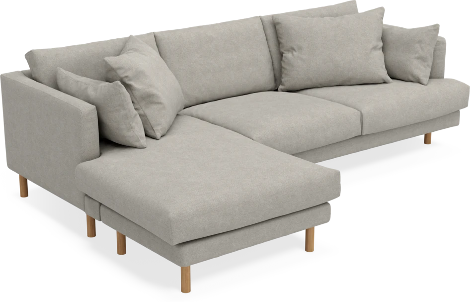 Harper - 4-sits med schäslong vänster - Beige