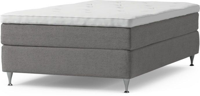 Delux Sense, Kontinentalsäng, enkelsäng 120 cm med bäddmadrass och sängben