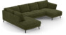 Madison Lux - 2-sits soffa med divan vänster och schäslong höger - Grön
