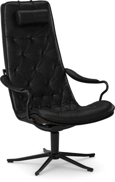 Moore - Fåtölj hög rygg - Svart