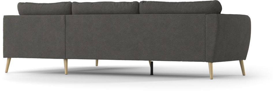 County - 2,5-sits soffa med divan höger - Brun