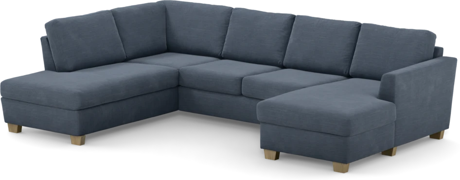 Friday - 3-sits soffa med divan vänster och schäslong höger - Blå