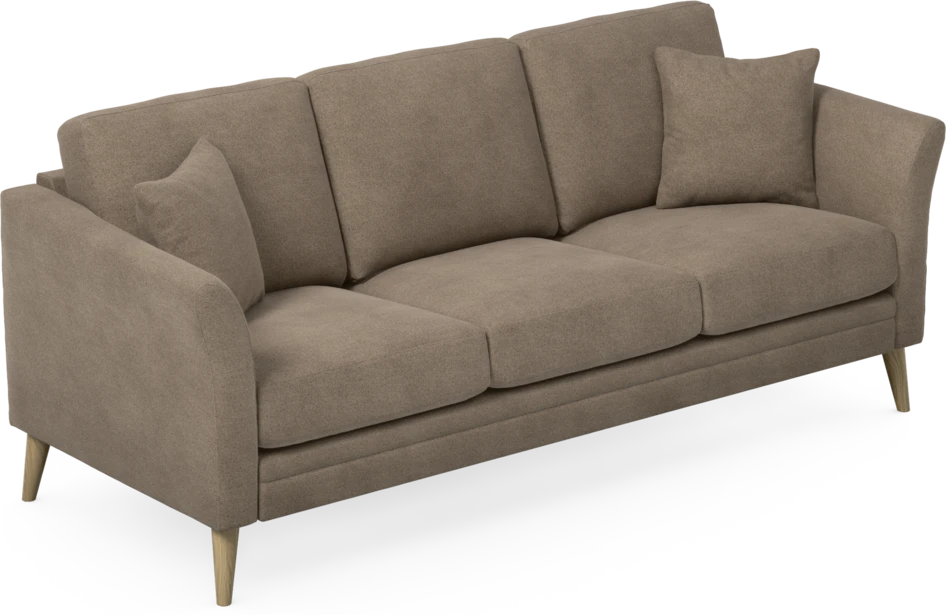 Eden - 3-sits soffa - Brun