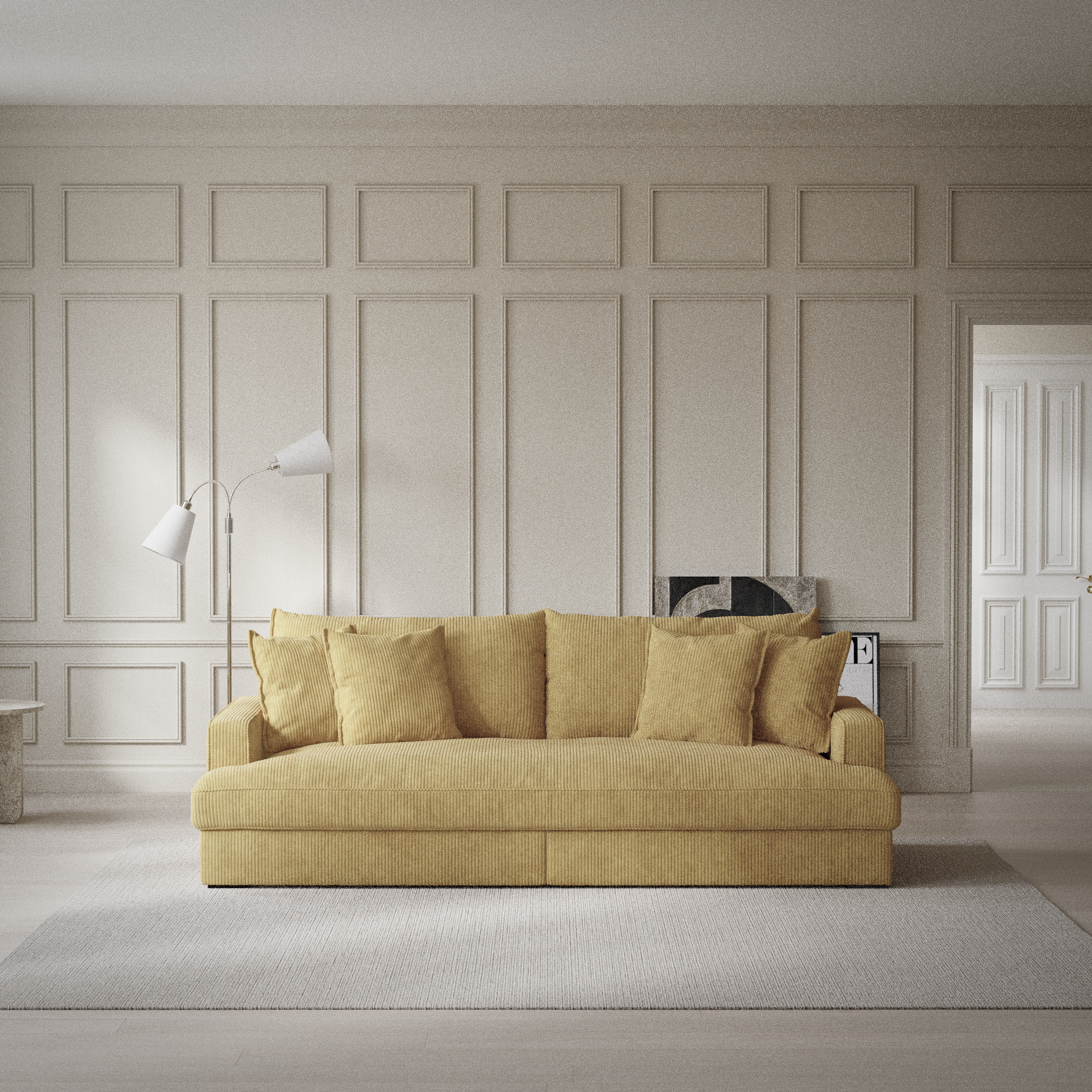 Rossi - 3-sits soffa, hel dyna - inspiration