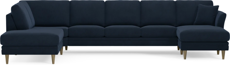 Eden - 3-sits soffa med divan vänster och schäslong höger - Blå