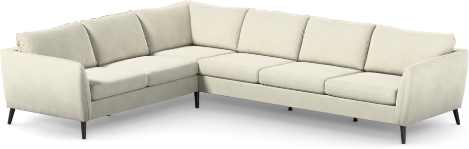 County - Hörnsoffa, 2+3-sits - Vit