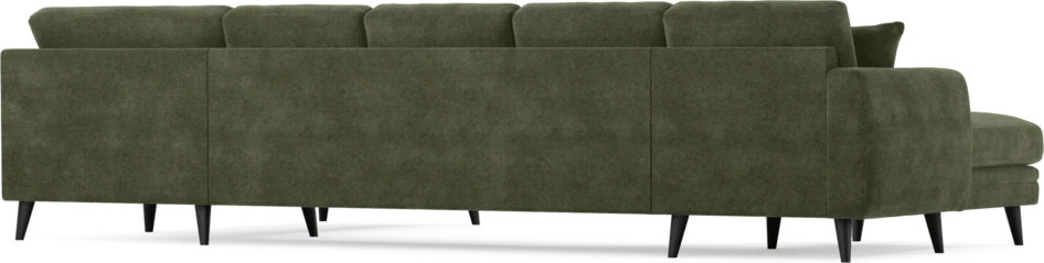 Eden - 3-sits soffa med schäslong vänster och divan höger - Grön