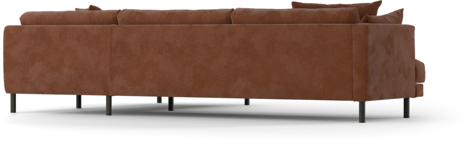 Harper - 3-sits soffa med divan höger - Orange